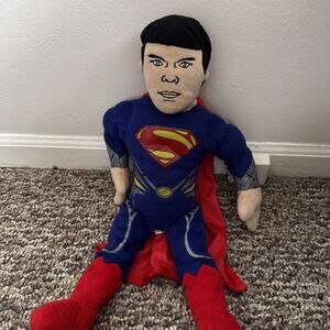 SUPERMAN MAN OF STEEL 17" PLUSH DOLL W/ CAPE JAY FRANCO & SONS, SAFE SEWN EYES!